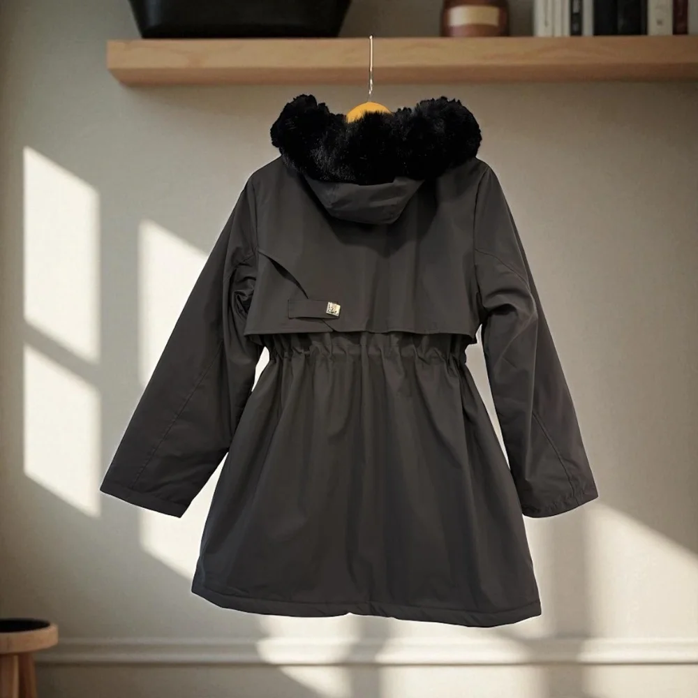 Women’s Hooded Mid-Length Jacket size XL